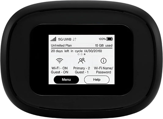 EVDO-LINK Bundle for Inseego Verizon 5G and 4G LTE MiFi M1000 Ultra Wideband Mobile Hotspot with Case and Extra Batt