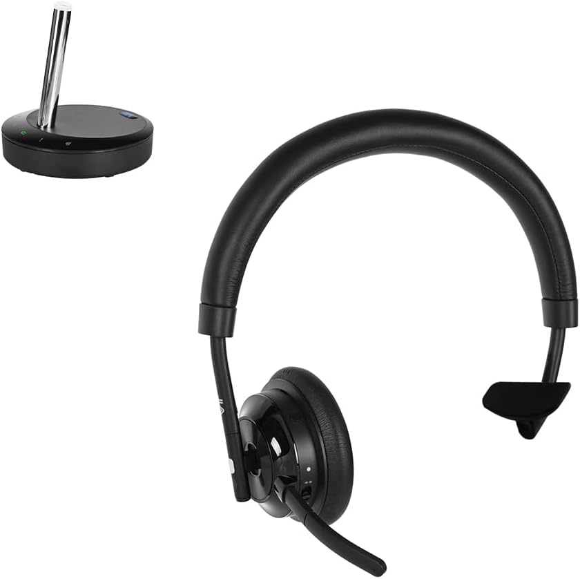 VT UC Dect Wireless-Headset with Noise-Cancelling-Microphone - Work with Desk Phones,Computers&Softphones(Mono)