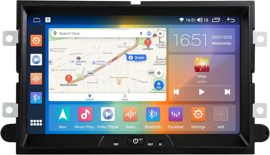 8-inch Android 12 Car Stereo Radio for Ford F150 F250 F350 Escape Expedition Focus Mustang Auto Apple Carplay Octo-Core