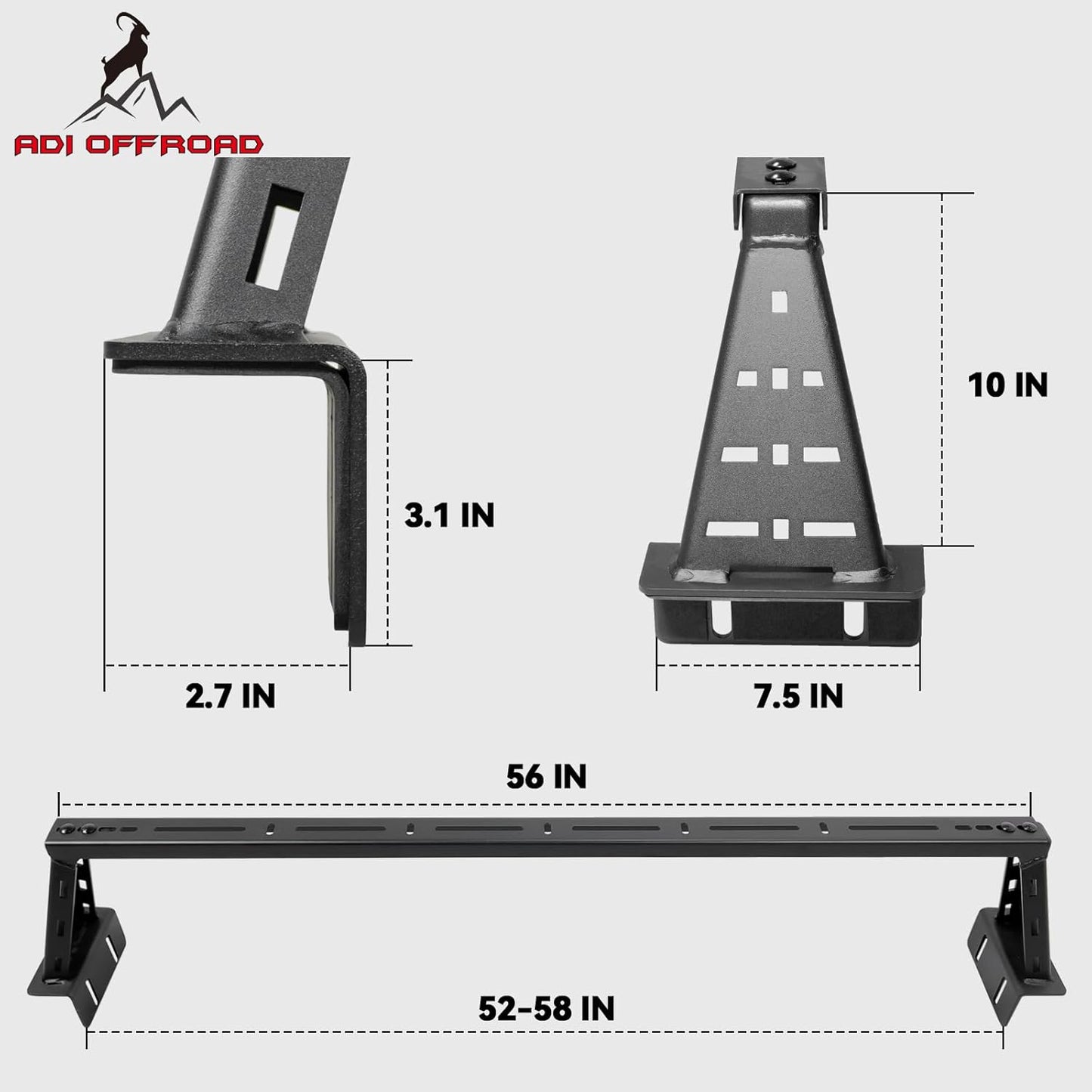 Overland Bed Bar for Trucks (Mid-Size) (Mid-size)