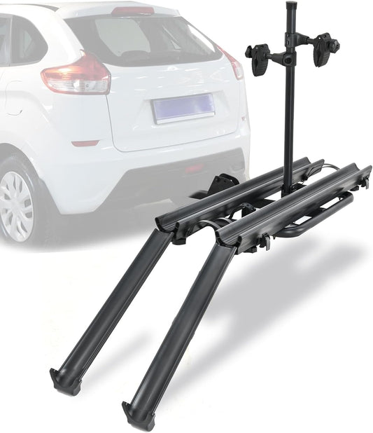 EYOUHZ 2 EBike Rack With Ramp, 2&#34; Hitch Mounted Carrier Bike Racks Platform, Heavy Duty 200 Lbs Max Loading for Stand