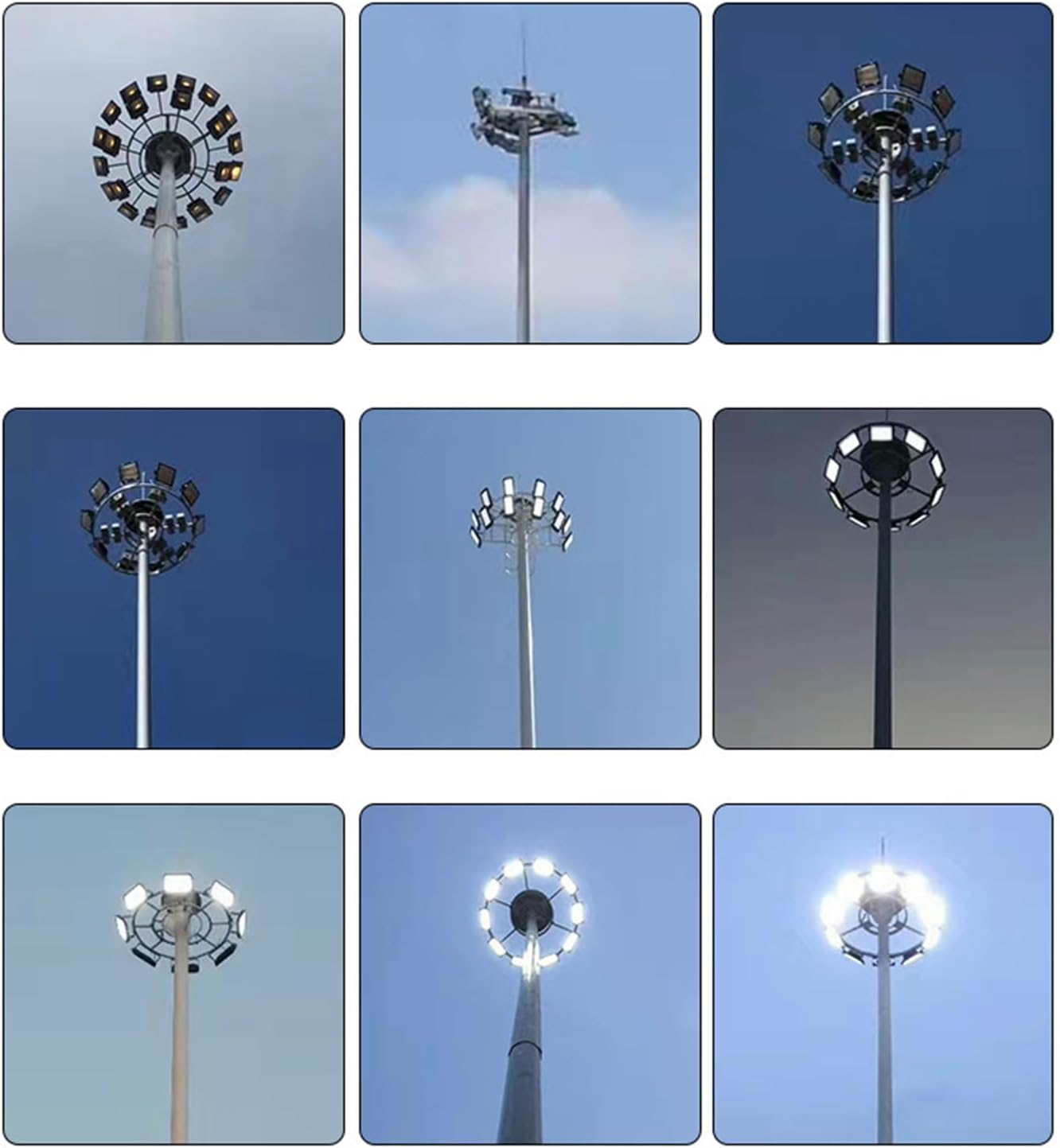1500W Equivalent LED Outdoor Stadium/Parking Flood  Lights 240W 36000LM Super Bright Wall Mount Commercial IP65