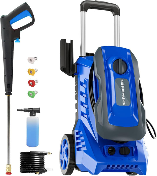 HONGDONG Pressure Washer for Floor Cleaning - Electric High Pressure Washer, Cleans Cars and Patios