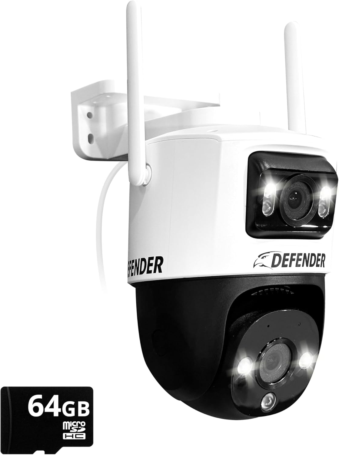 AI Powered Guard Pro 3K Plus Dual Lens PTZ WiFi 6, Plug & Play Security Camera, Human/Vehicle Detection, AI Auto-Trackin