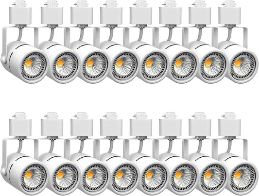 7.5W H Type Track Lighting Heads, Dimmable Bright 5500K Cool White, Flicker Free CRI90+ Track Lighting Fixtures