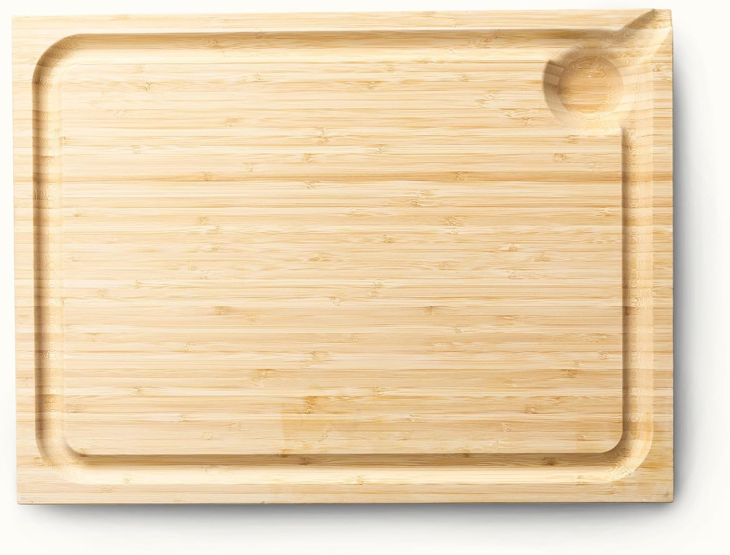 100% Bamboo Kitchen Cutting Board | The 19.6" x 14.9"; for Chopping, Slicing, Carving, Mincing, Etc.