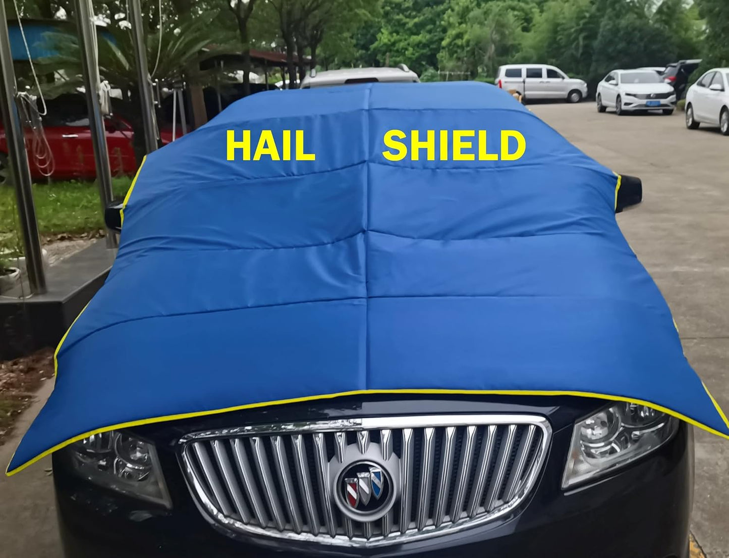 Efficient Hail Shield car Cover for Sedan/SUV Against 99% Hails (up to golfball size) Setup in 3 min