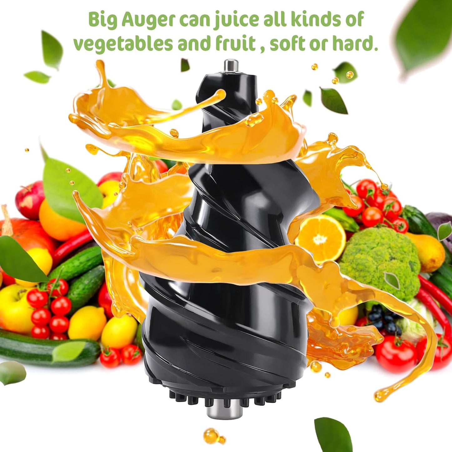 Chin-Best 250 Watt High Power Juicer - Cold Press Masticating Juicer- Slow Juicer Machines Extract More and Better Juice from a Lot of Fruits and