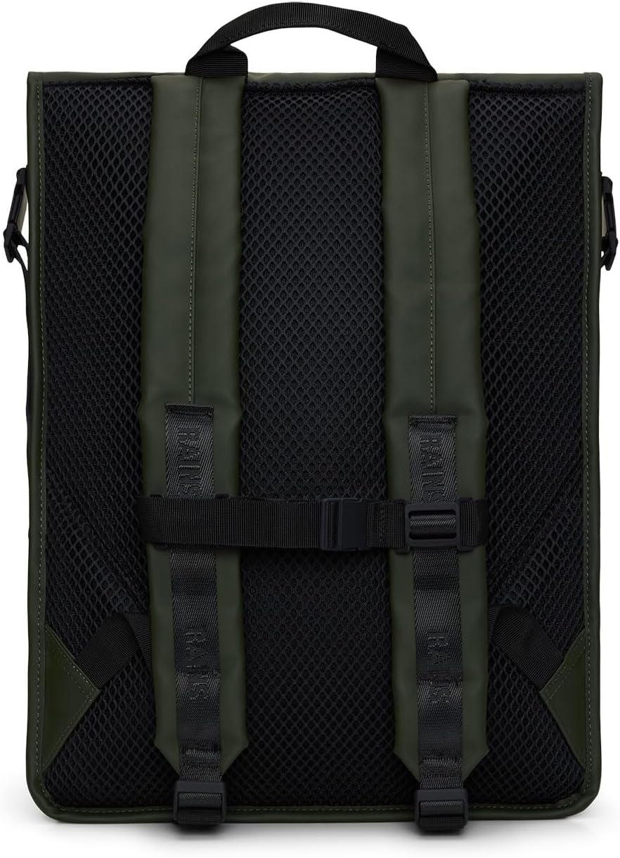 RAINS Trail Rolltop Backpack (Green)