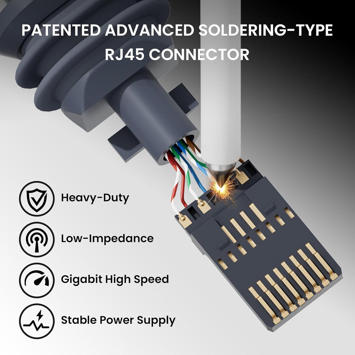 Starlink Gen 3 Compatible Cable, Replacement Standard V3 Cable 25M/82FT Waterproof Outdoor Gray