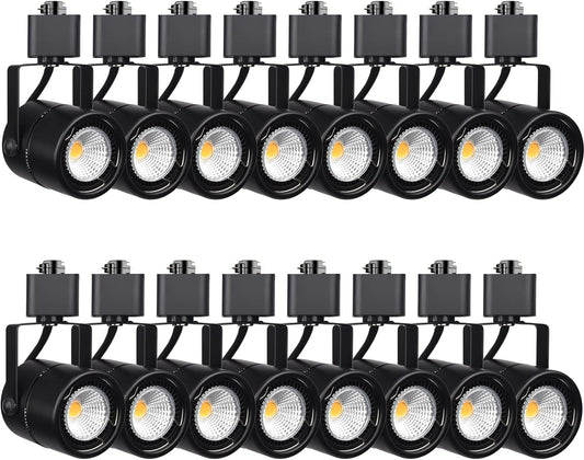 7.5W LED, H Type Track Lighting Heads, Dimmable Bright 5500K Cool White, Flicker Free 24 count