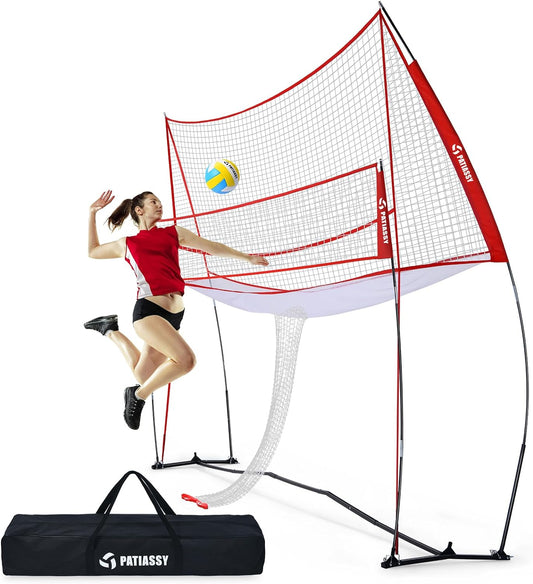Volleyball Training Equipment Net for Indoor Outdoor Use Volleyball Practice Net Great for Serving and Dunking Drills with Easy Setup