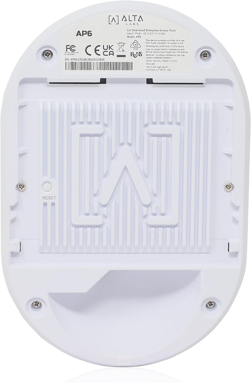 Alta Labs AP6 Dual-Band Wireless WiFi 6 Access Point