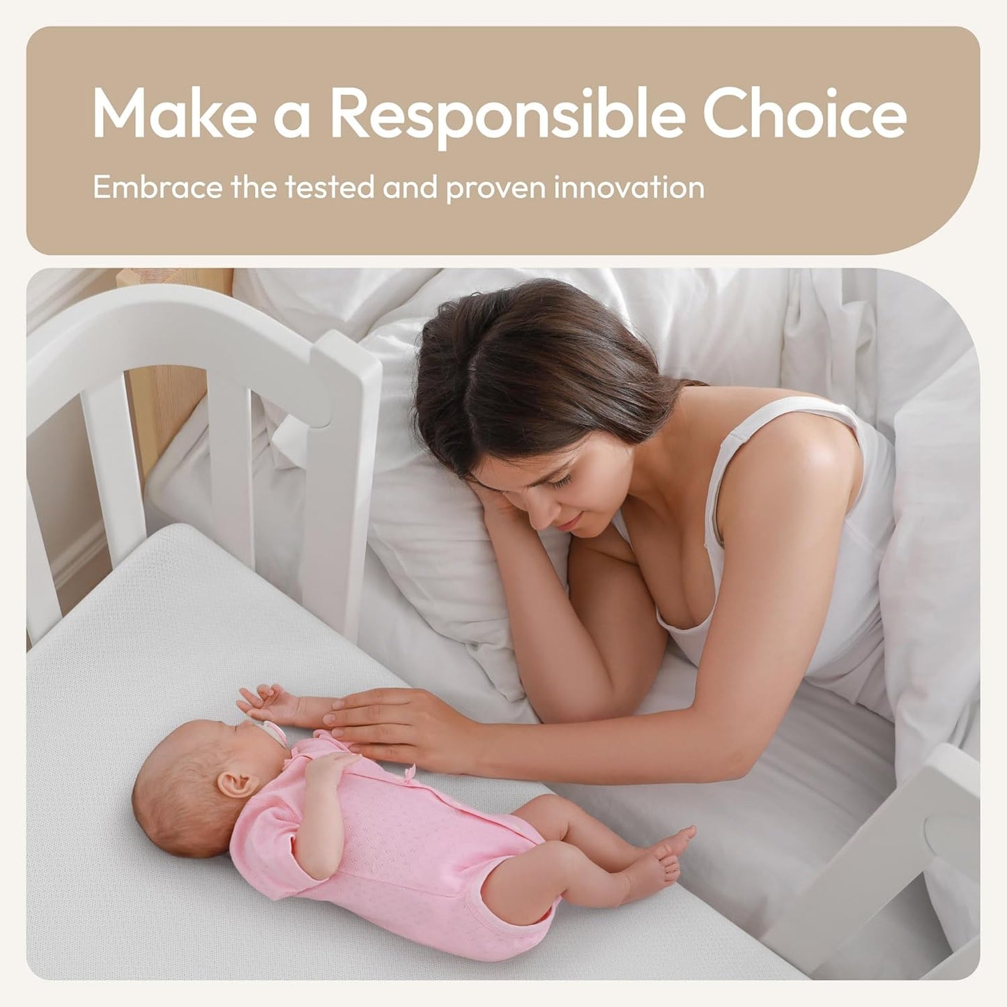 Air Baby Sleep Surface: Air Net Breathable Crib Mattress for Fast CO2 Dispersion; Permeable Baby Mattress to Prevent Fluid Pooling; Crib Mattress for