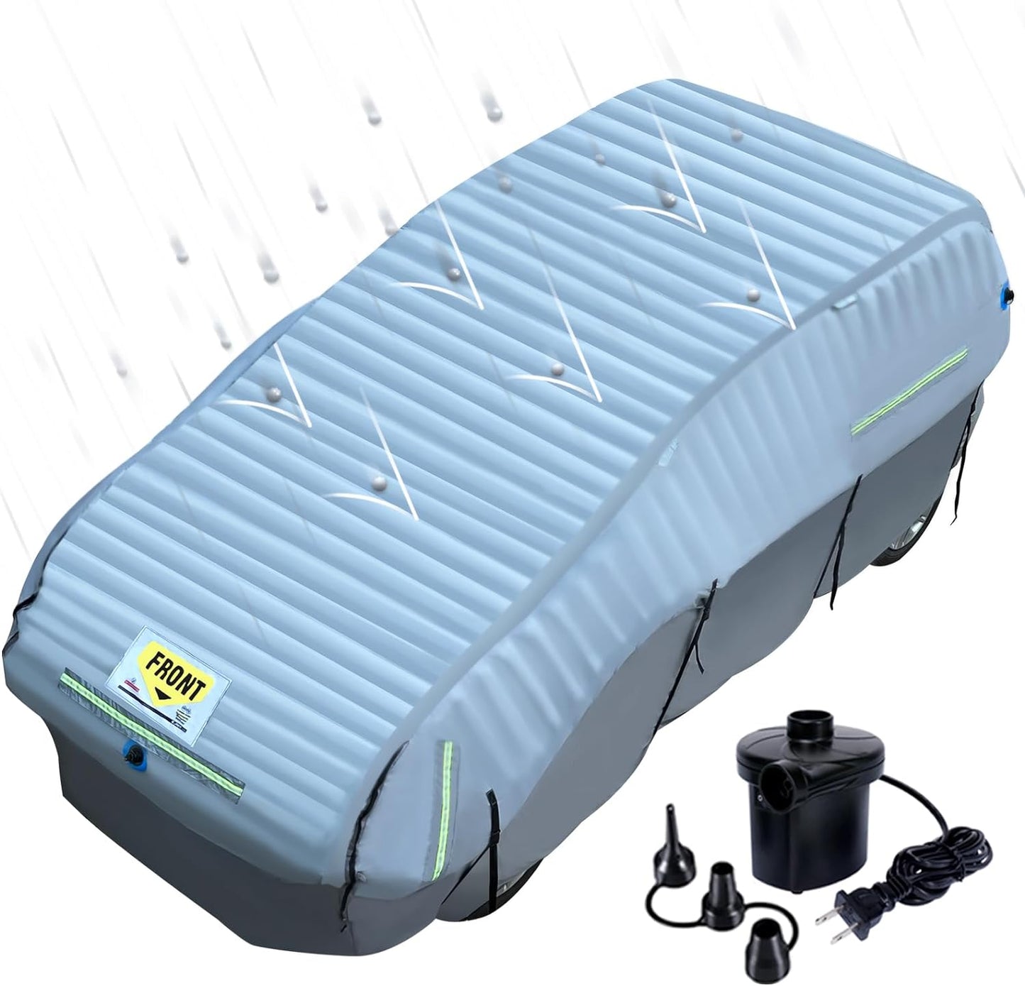 Heavy-Duty Hail Car Cover with Thickened Airtight PVC Inner Protector for Sedans