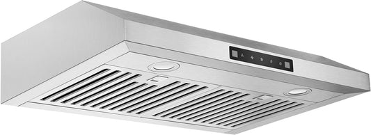 Convertible Range Hood with 600CFM, Ducted & Ductless