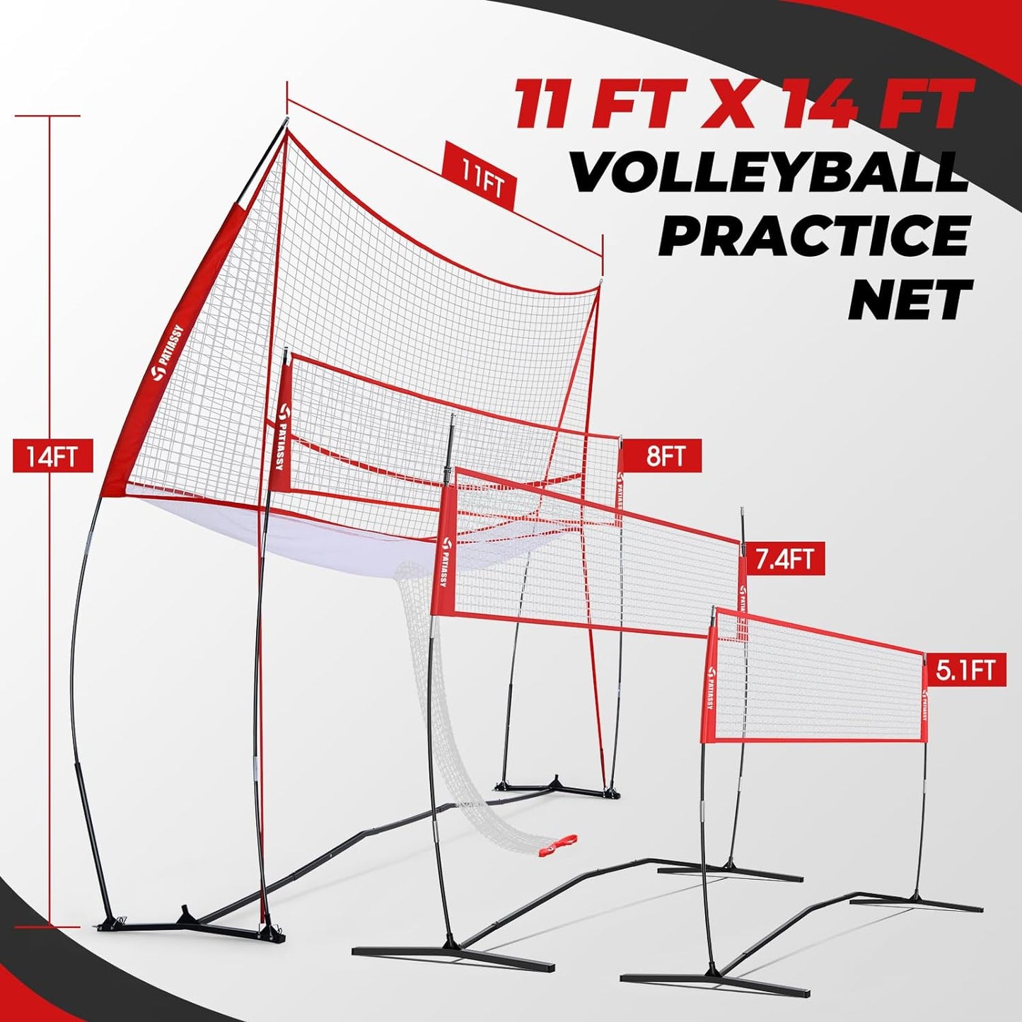 Volleyball Training Equipment Practice Net for Indoor/Outdoor