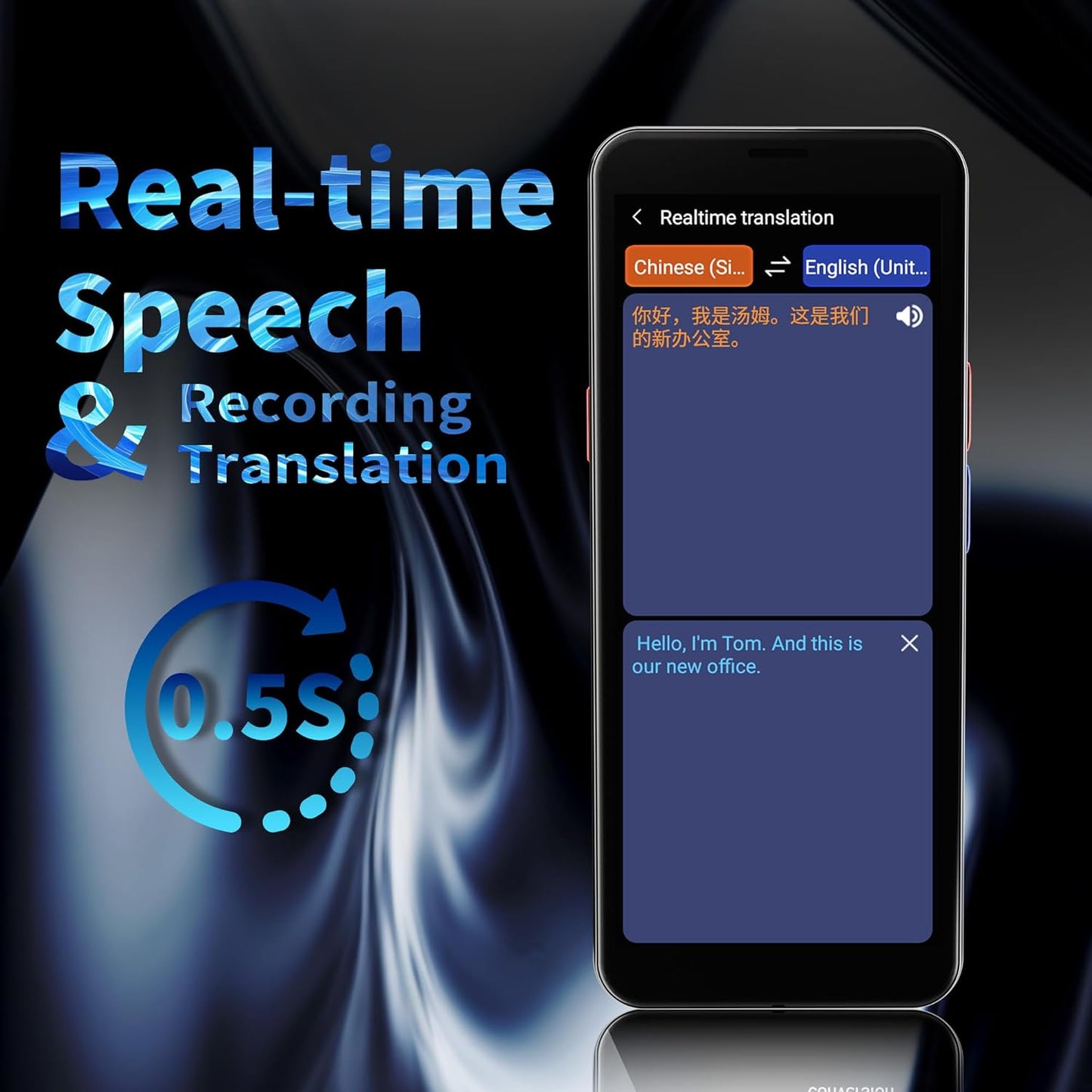 AI Language Translator Device,Voice RecorderTwo Way Real-Time Voice Translation,Support 139 Languages,ChatGpt Online/Offline&Recording&Photo