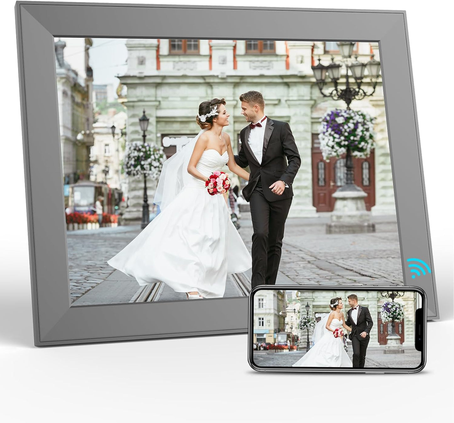 10 Inch WiFi Digital Picture Frame 2K Ultra-Clear Display,IPS Touch Screen,Share Photos/Videos Via Email/