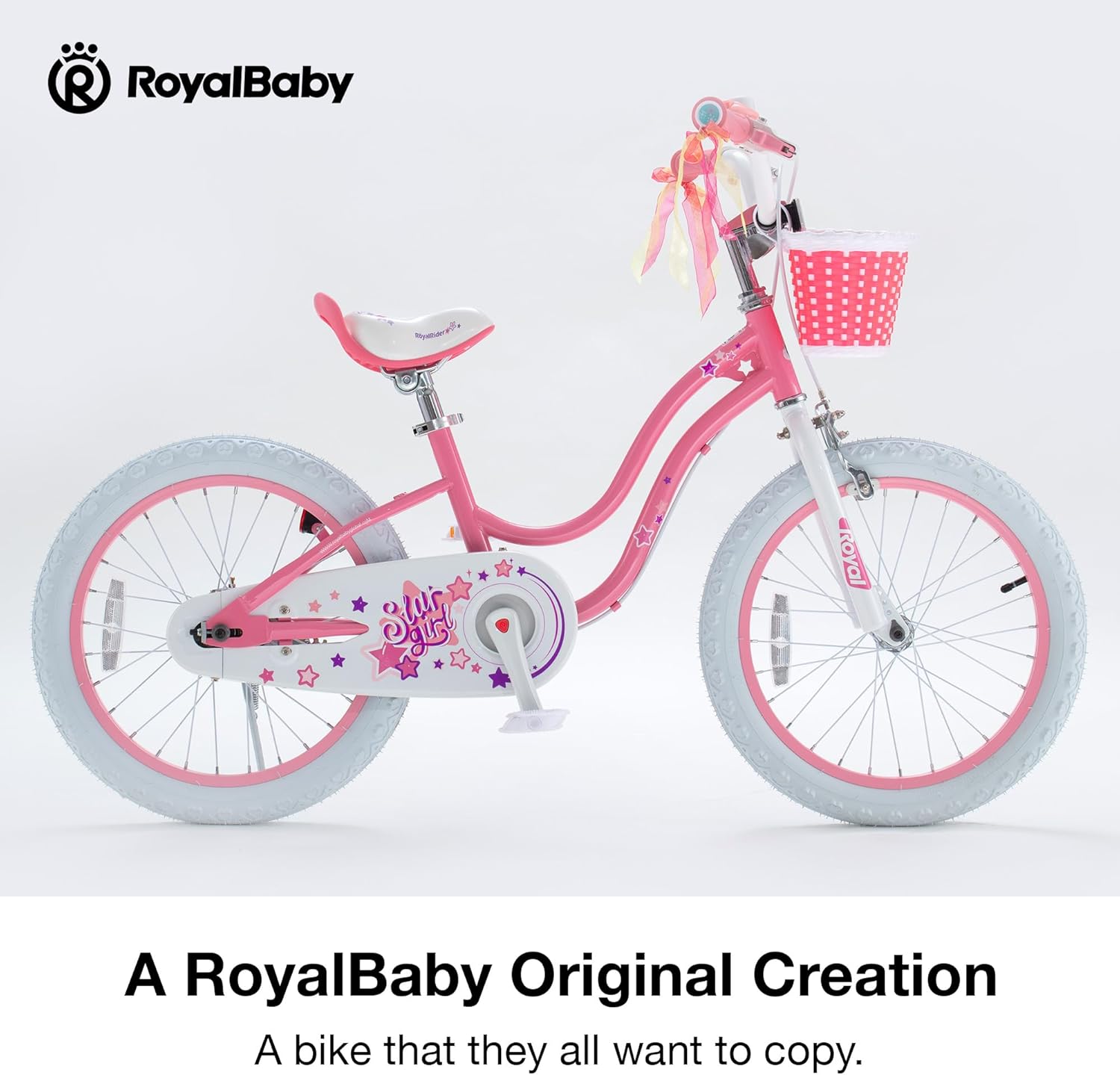 Royalbaby EZ Stargirl Kids Bike Easy Learn Balancing to Biking 18 Inch Ciibo Ivy