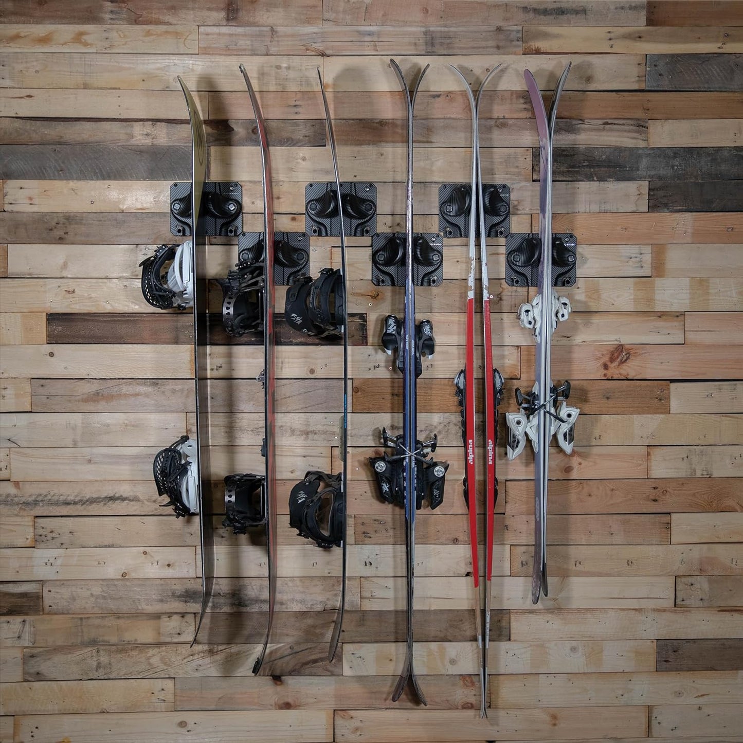 Gravity Grabber - Ultimate Wall Storage Rack for Skis and Snowboards | Damage-Free Storage | Fits Any Ski or Snowboard | (