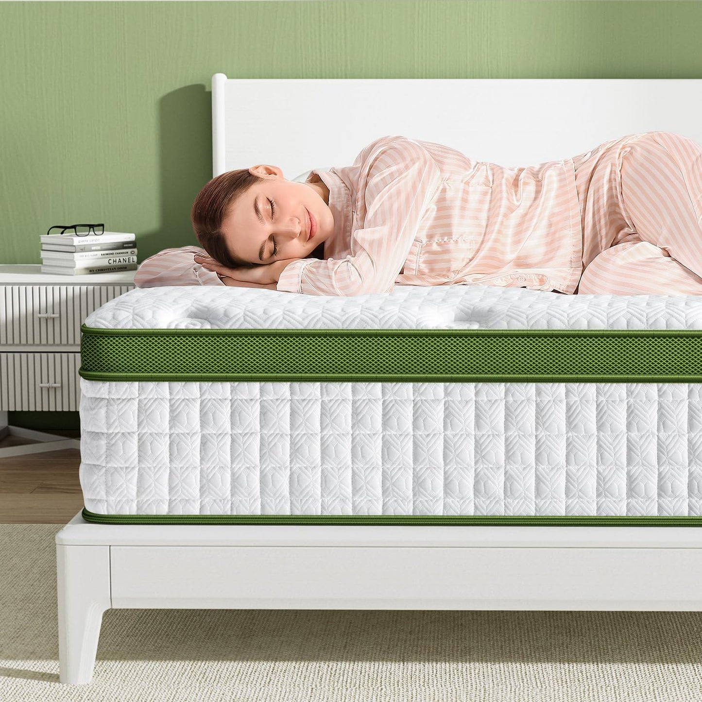 Twin-sized, Bamboo Charcoal Infused, Gel Memory Foam Mattress