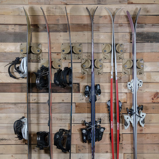 Gravity Grabber - Ultimate Wall Storage Rack for Skis and Snowboards | Damage-Free Storage | Fits Any Ski or Snowboard | (