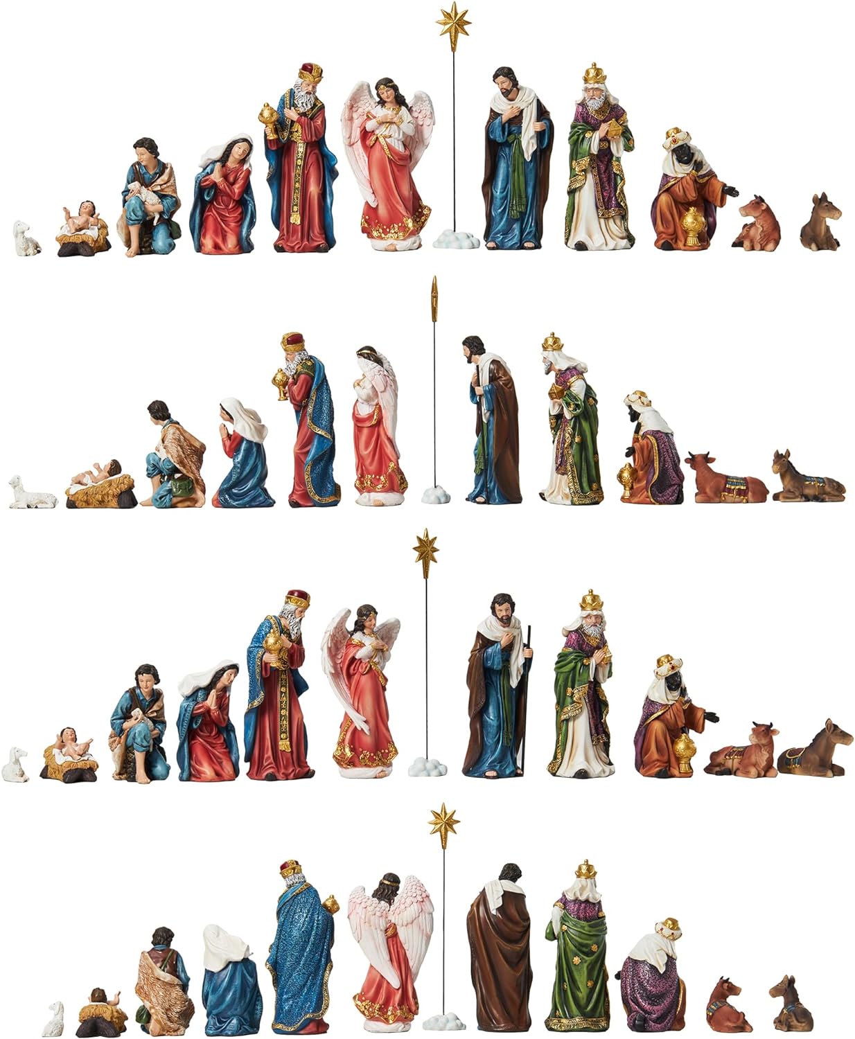 Nativity Sets for Christmas Indoor Set of 13 Pieces purchases 7.9 Inch Tall 563*