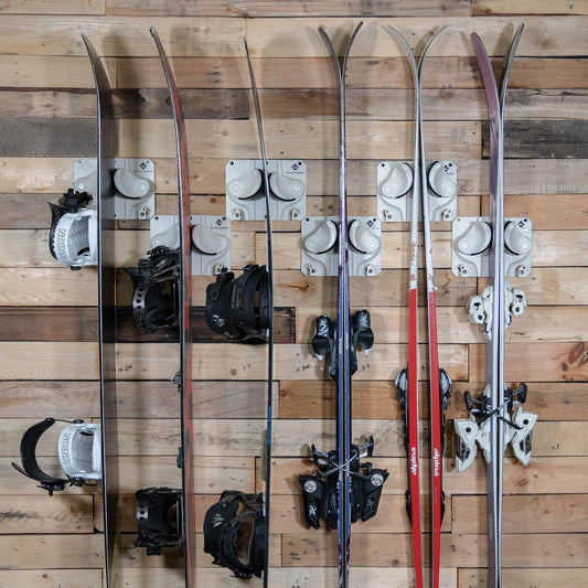 Gravity Grabber - Ultimate Wall Storage Rack for Skis and Snowboards | Damage-Free Storage | Fits Any Ski or Snowboard | (