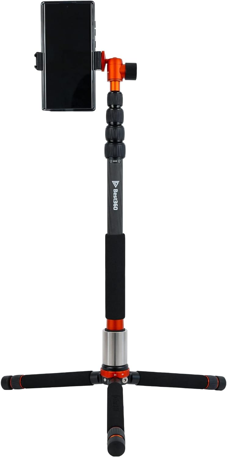 Best360 Monopod Pro Carbon Fiber Edition 2 In 1 360 Camera Stand And Phone Stand