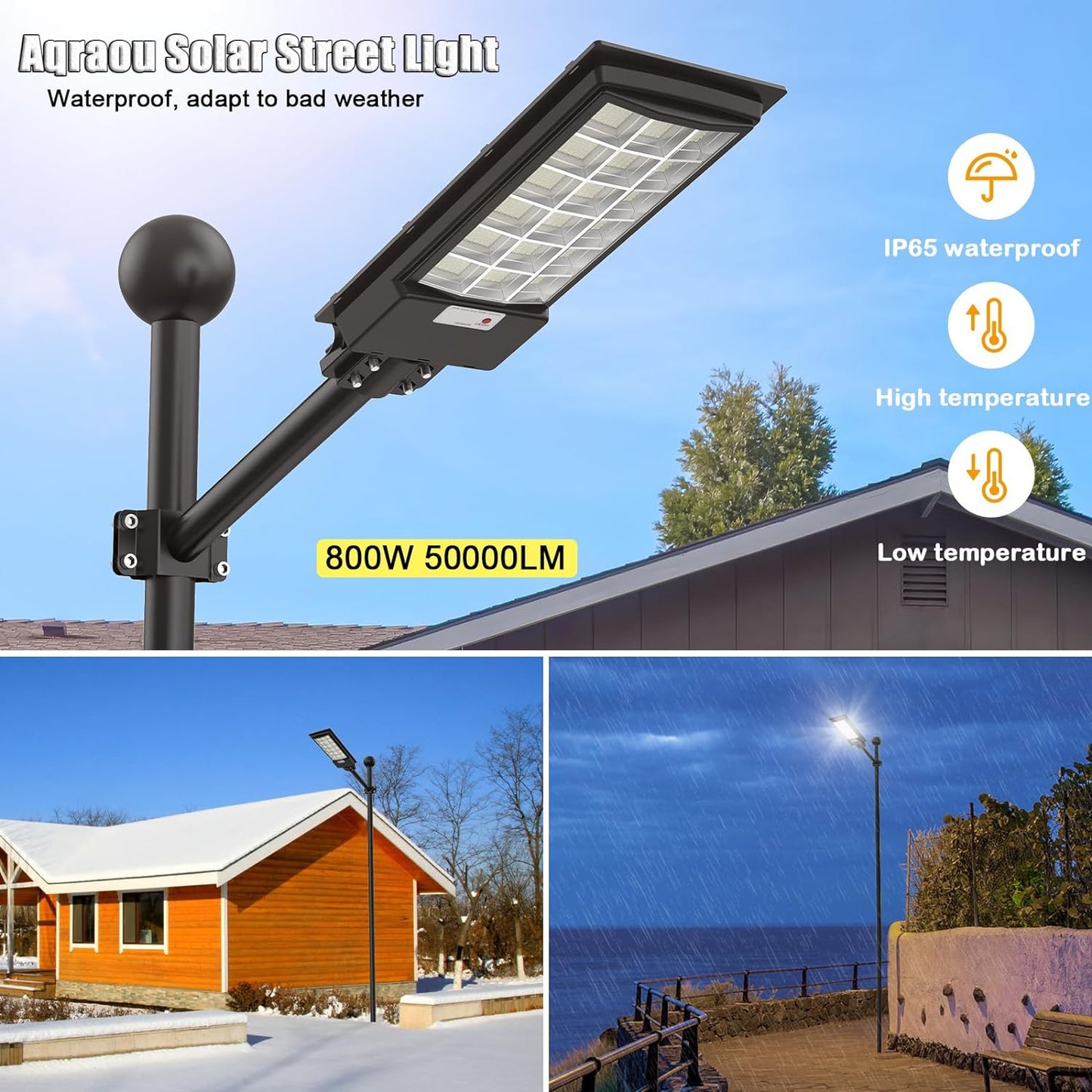 Aqraou 10PCS 1801W Solar Street Light for Garden Path -Solar Outdoor Lights Motion Sensor, Super Bright Led Solar Wall Light, Solar Flood Lights