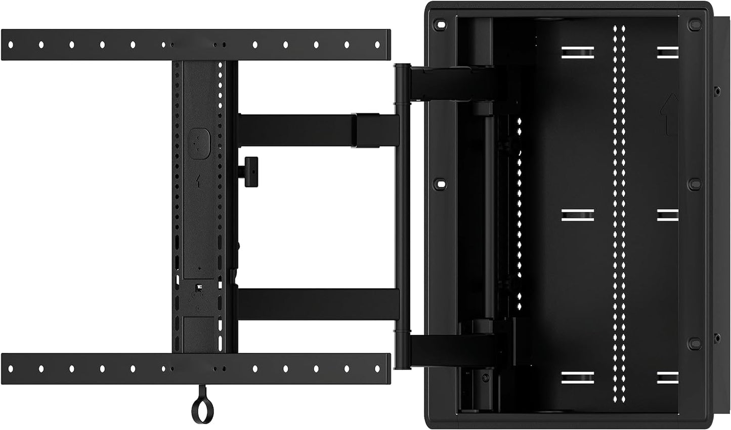 SANUS Recessed TV Wall Mount for 42"-85" Screens - Premium Full Motion TV Mount Tilts, Swivels & Extends for Optimal Views - Easy Install & Low Profile Desi