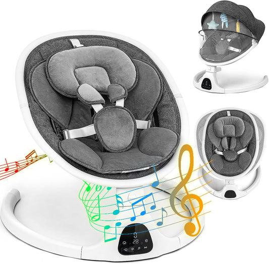 Portable Baby Swing,Infant Swing with 5 Sway Speeds - Modern Design Baby Swings for Infants to Toddler,Baby Swing for Newborns