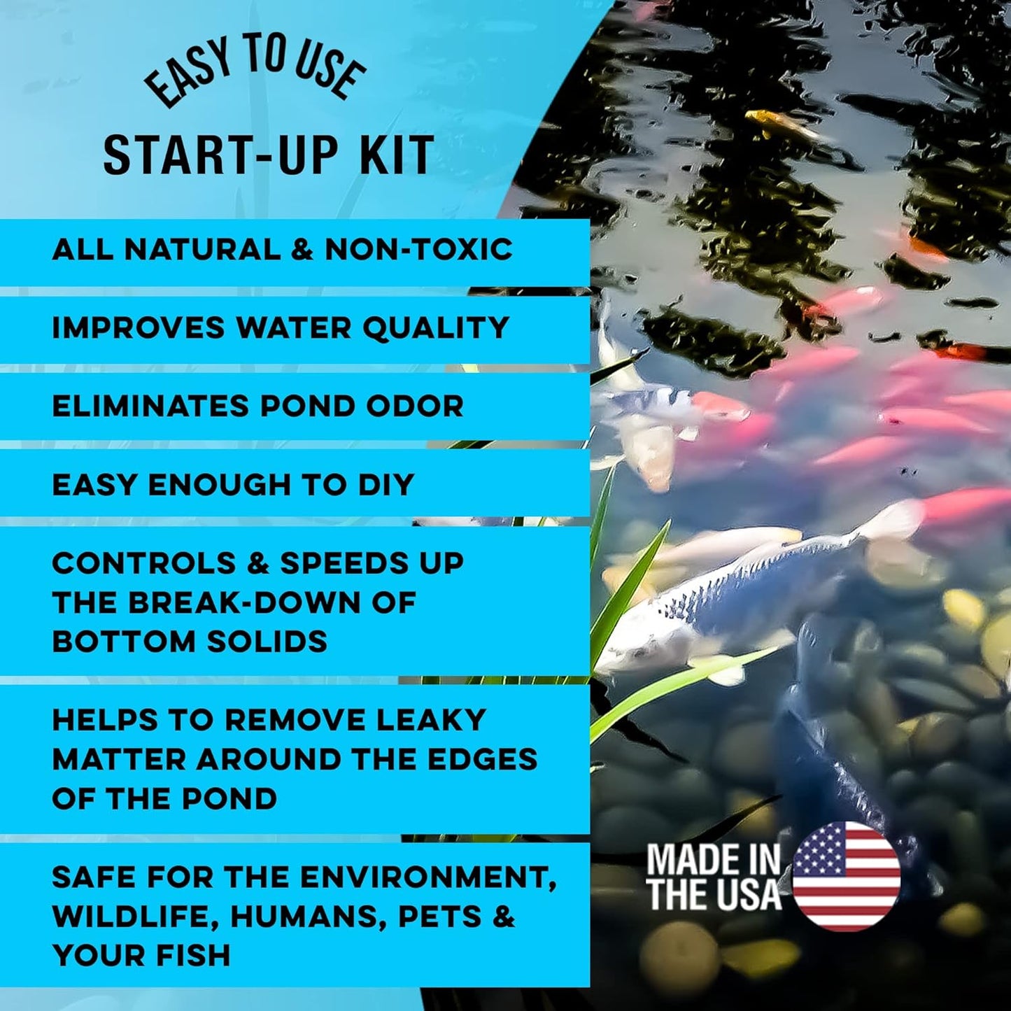 MICROBE-LIFT Clean Pond Kit, Cleans up to 1/4 Acre, Includes Professional Blend Water Clarifier Treatment, and Sludge-Away Sludge Remover to Maintain a Healthy Ecosyste